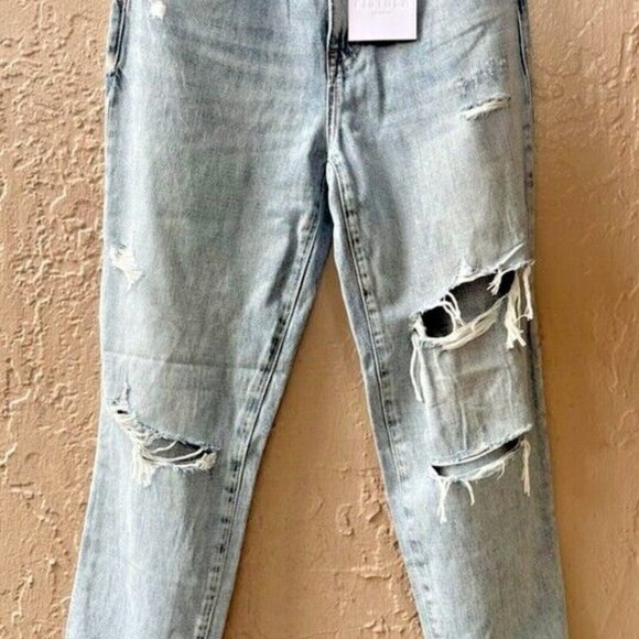 PISTOLA Jeans - PRESLEY DISTRESSED HIGH RISE RELAXED ROLLER - Size 27 - NWT - Picture 2 of 8